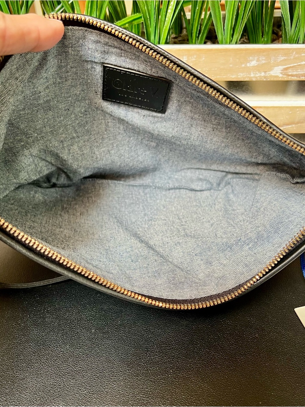 CLARE V. Lune Leather Chic Shoulder Bag - Picture 8 of 13